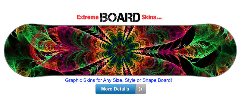 Buy Board Skin Fractal Flower Board Skin