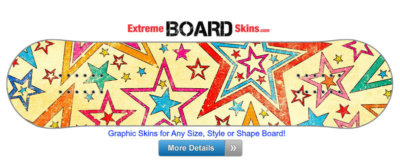 Buy Board Skin Grunge Stars Board Skin