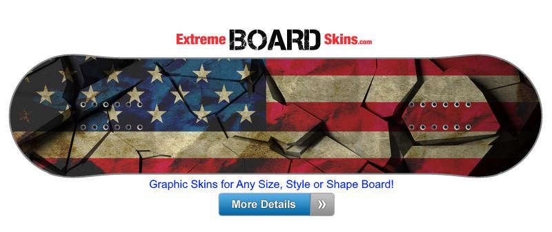 Buy Board Skin Abstract Flag Break Board Skin