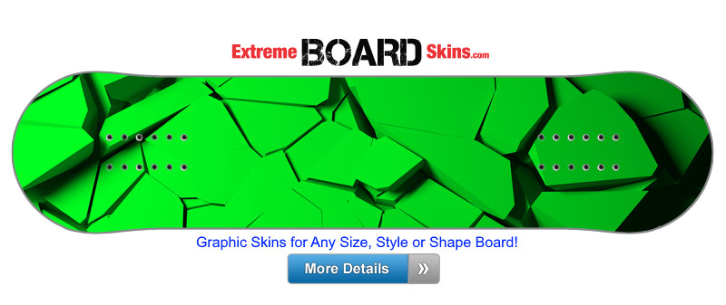 Buy Board Skin Abstract Green Break Board Skin