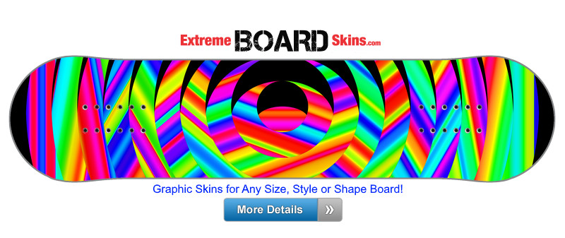 Buy Board Skin Abstract Rainbow Board Skin