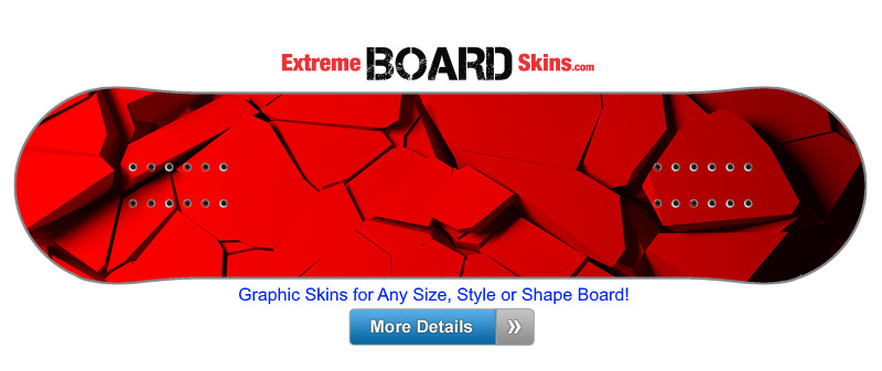 Buy Board Skin Abstract Red Break Board Skin