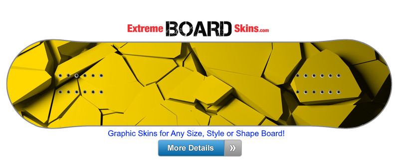 Buy Board Skin Abstract Yellow Break Board Skin