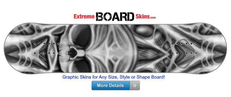 Buy Board Skin Biomechanical Skull Board Skin