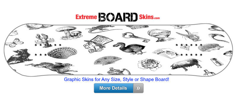 Buy Board Skin Blackwhite Alice Board Skin