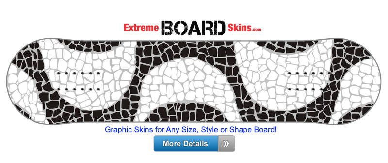 Buy Board Skin Blackwhite Sidewalk Board Skin
