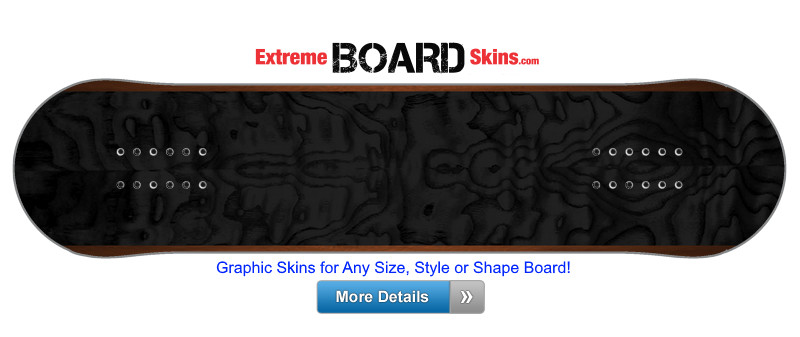 Buy Board Skin Woodgrain Black Double Board Skin
