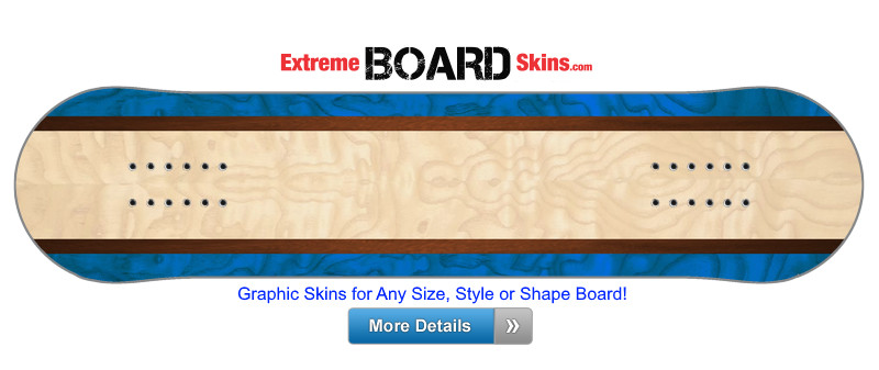 Buy Board Skin Woodgrain Blue Board Skin