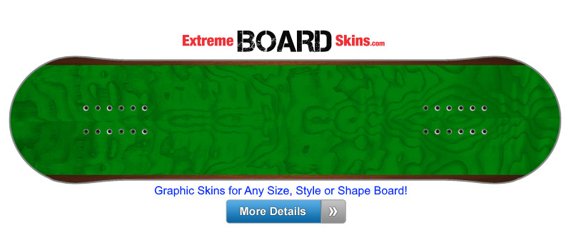 Buy Board Skin Woodgrain Green Double Board Skin