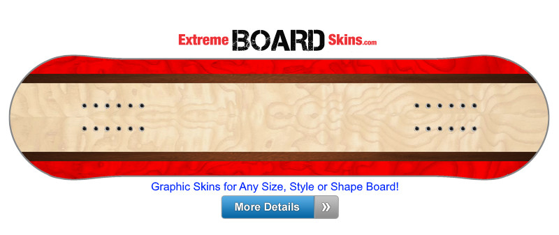 Buy Board Skin Woodgrain Red Board Skin
