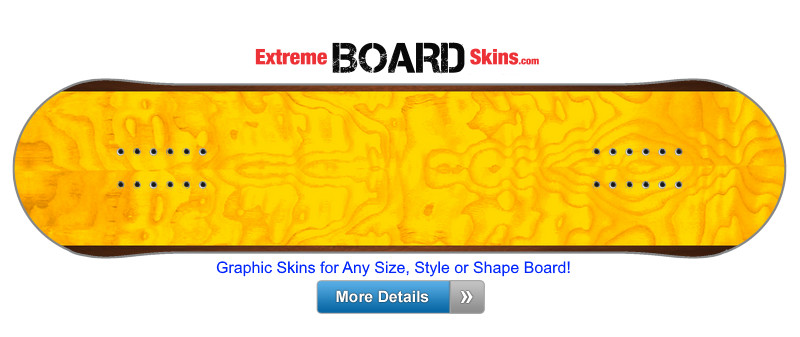 Buy Board Skin Woodgrain Yellow Double Board Skin