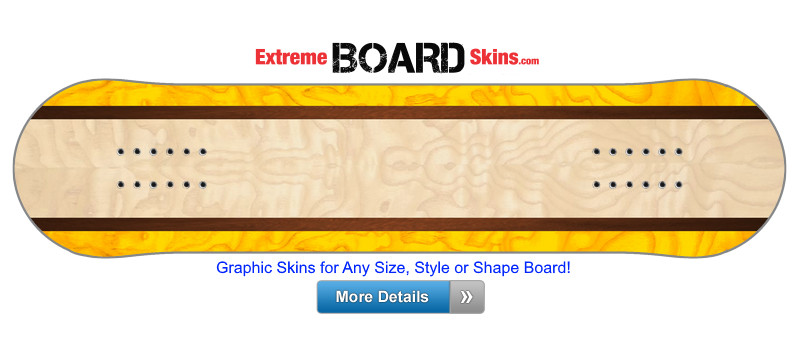 Buy Board Skin Woodgrain Yellow Board Skin