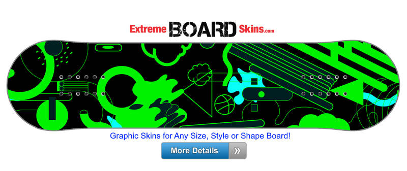 Buy Board Skin Extreme Green Board Skin