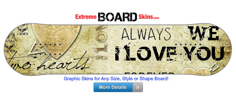Buy Board Skin Grunge Love Board Skin