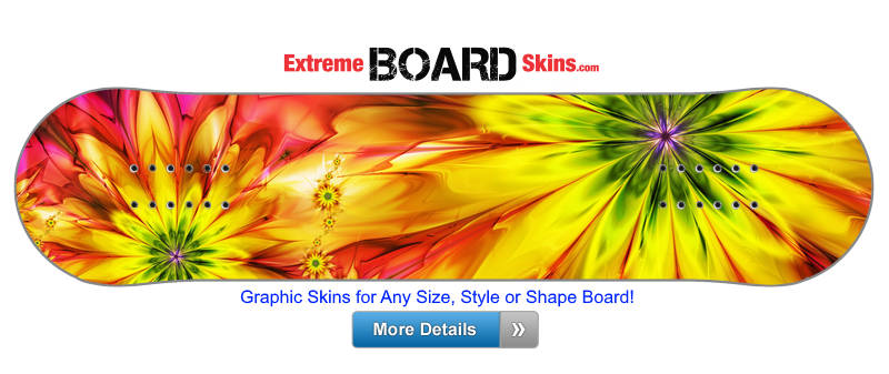 Buy Board Skin Paint Flowers Board Skin