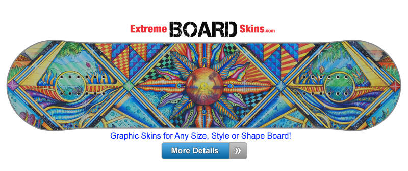 Buy Board Skin Psychedelic Garden Board Skin