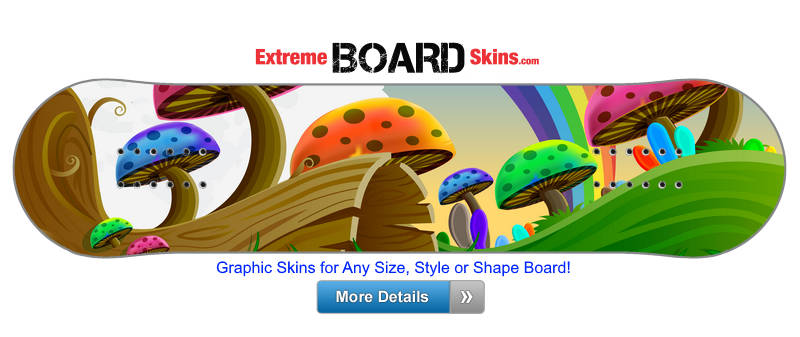 Buy Board Skin Radical Shrooms Board Skin
