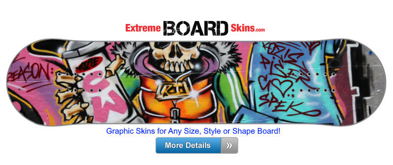 Buy Board Skin Street Skull Board Skin
