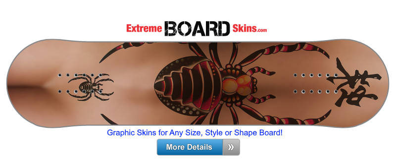 Buy Board Skin Trampstamp Spiders Board Skin